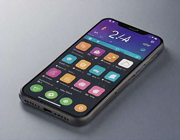 Smartphone displaying app interface